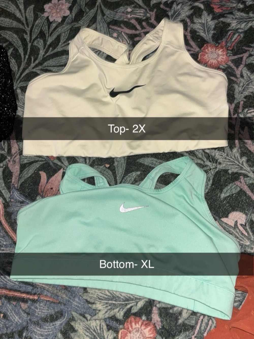 Nike Women’s Sports Bra Duo - Cream and Mint